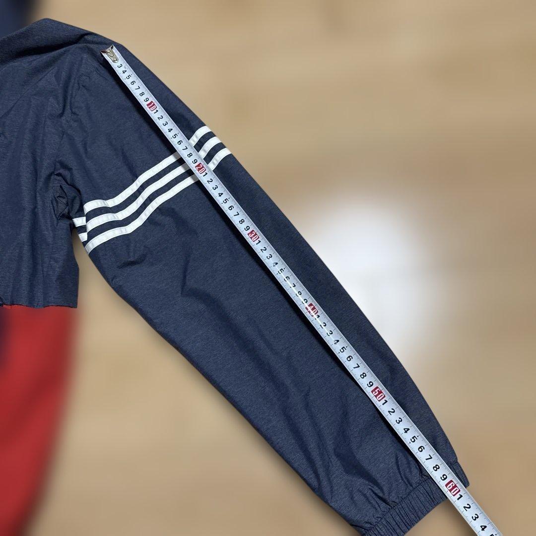 adidas ウィンドブレーカー 上下セット ネイビー/レッド