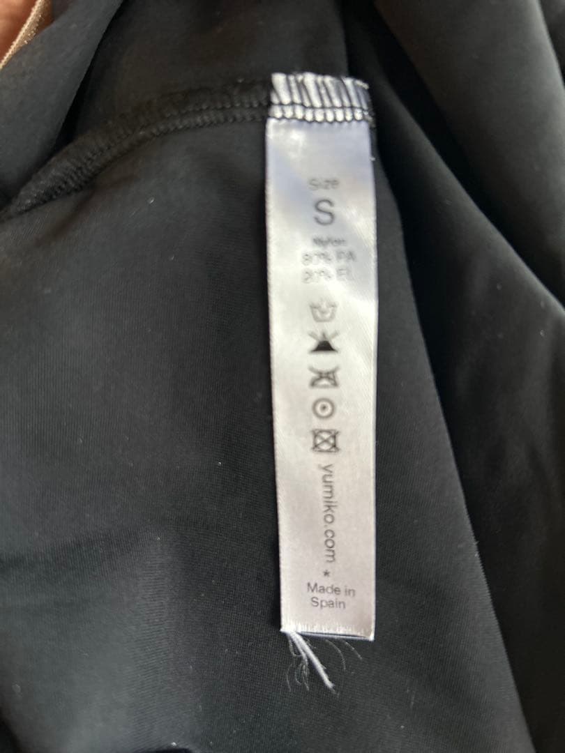 yumiko 黒レオタード　長袖　Sサイズ