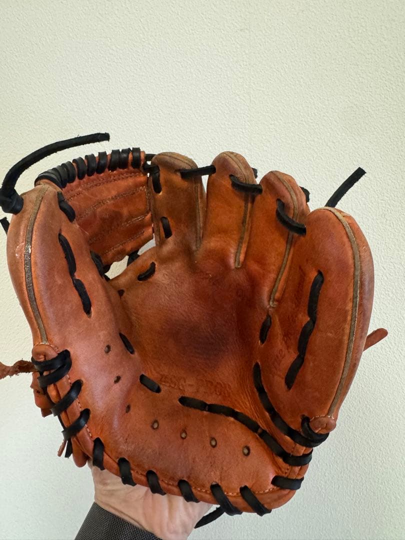 久保田slugger軟式トレーニンググローブ　久保田スラッガー全紐替えグリス交換