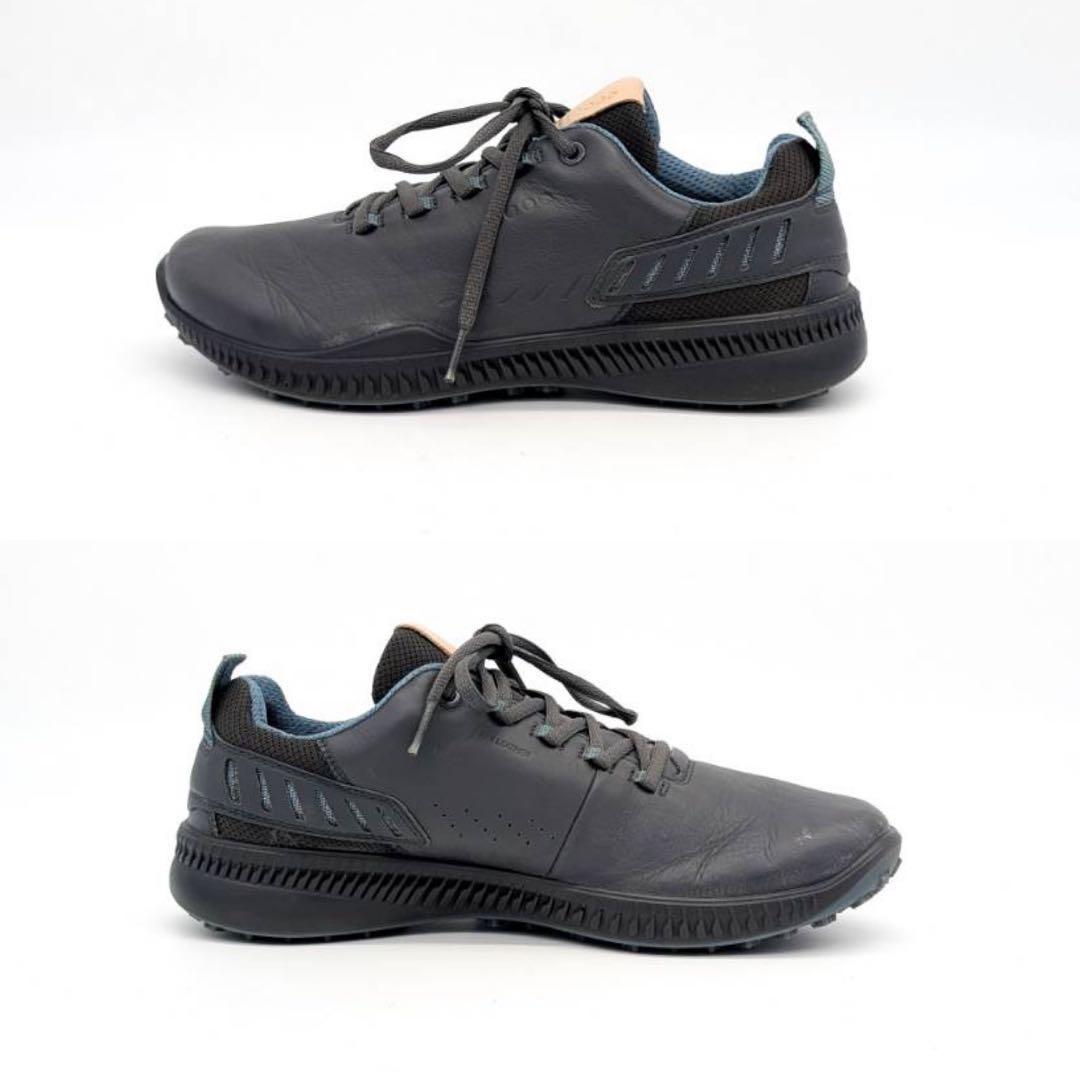 美品✨ecco エコー S-HYBRID ゴルフシューズ　スパイク　グレー 25