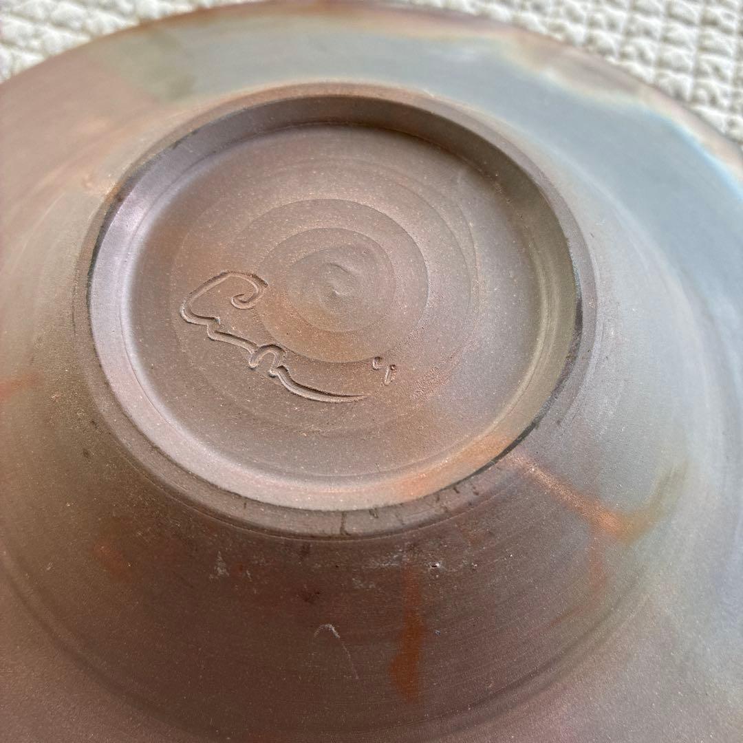 青備前焼　作家高木純　パスタ皿