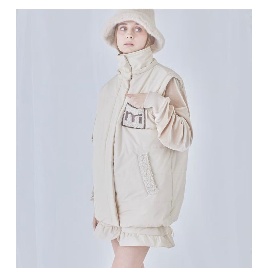 完売品 ミヌエール unisex down jacket (ivory)