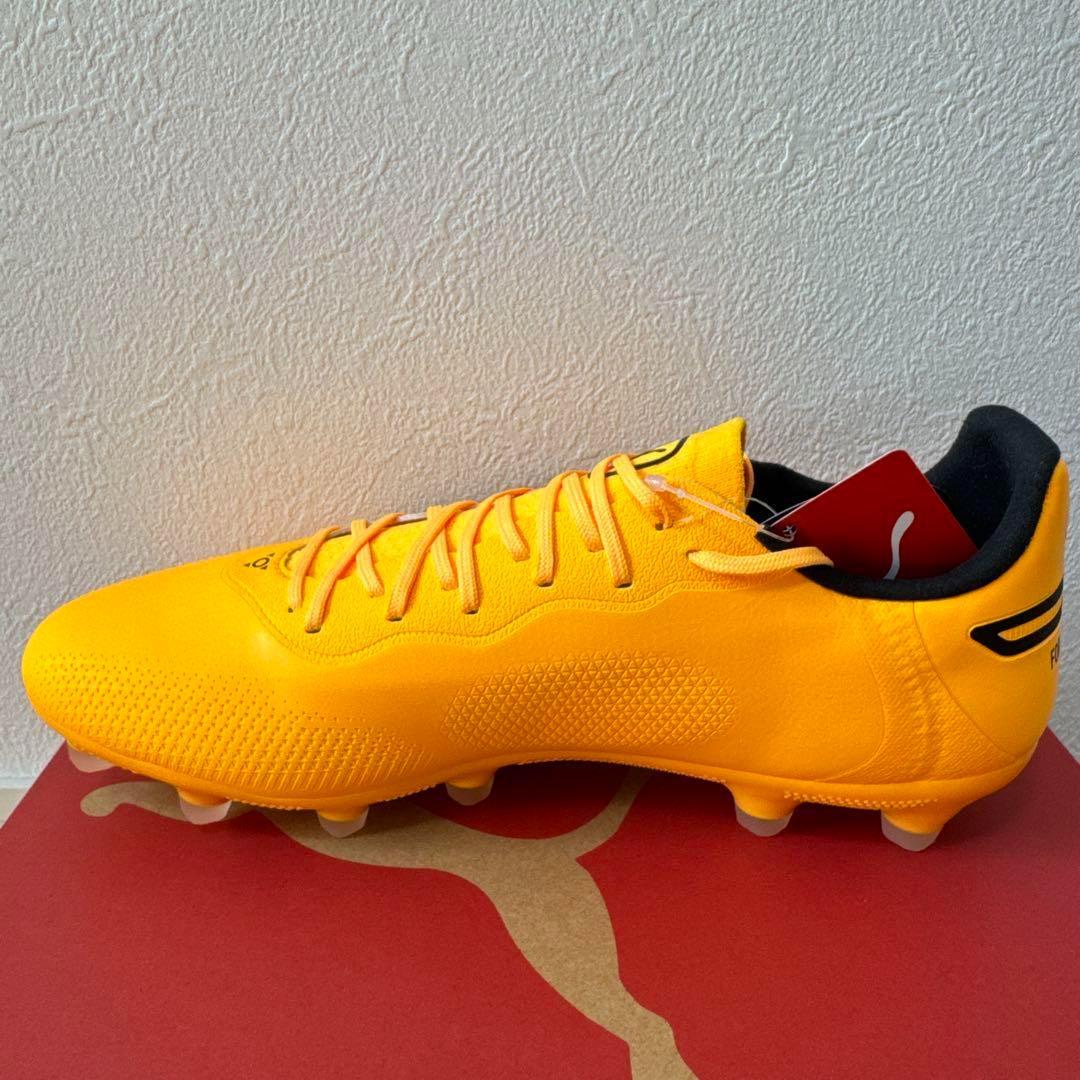 新品　PUMA キングプロ HG/AG サッカー　スパイク　オレンジ　28cm