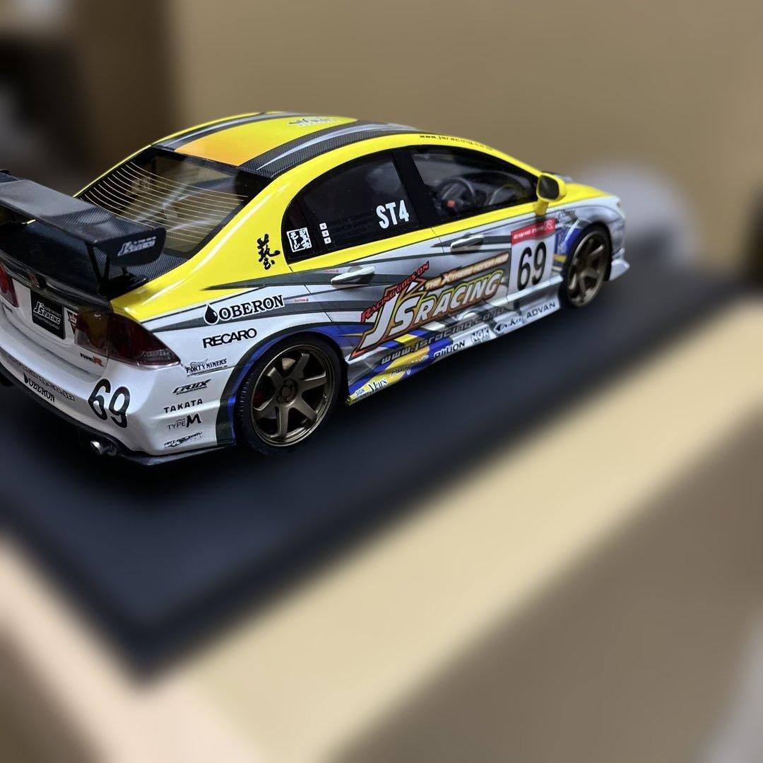 one model J’sRACING シビックタイプR FD2 1/18