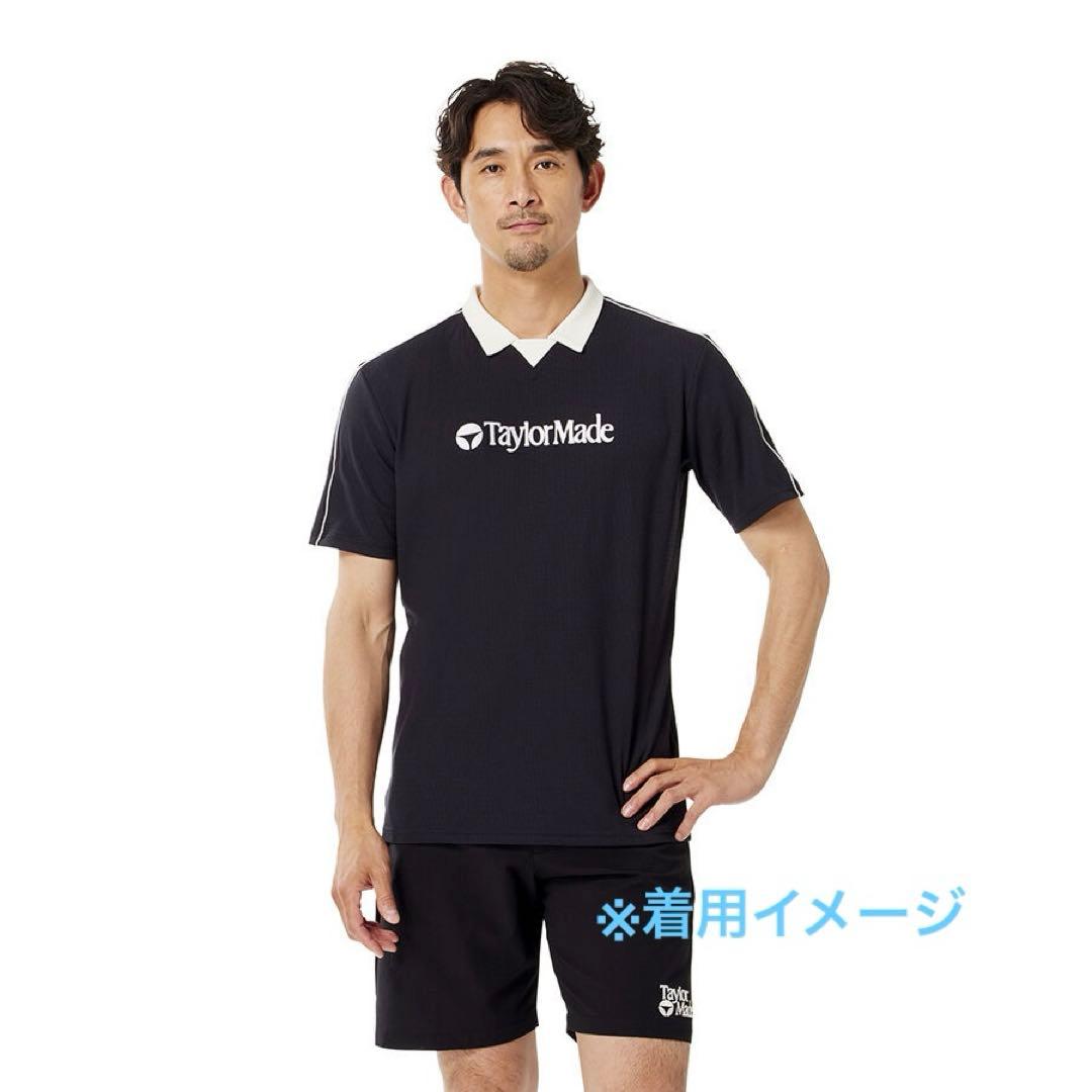 新品〈TaylorMade〉メンズ　HTラインドメッシュ　半袖ポロ　サイズXO