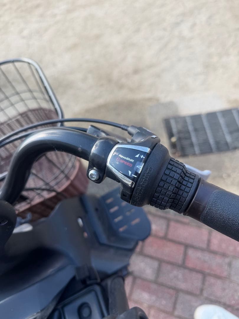 【美品✨】子供乗せ自転車 前後シート付 6段変速 使用2ヶ月 すぐ乗れます