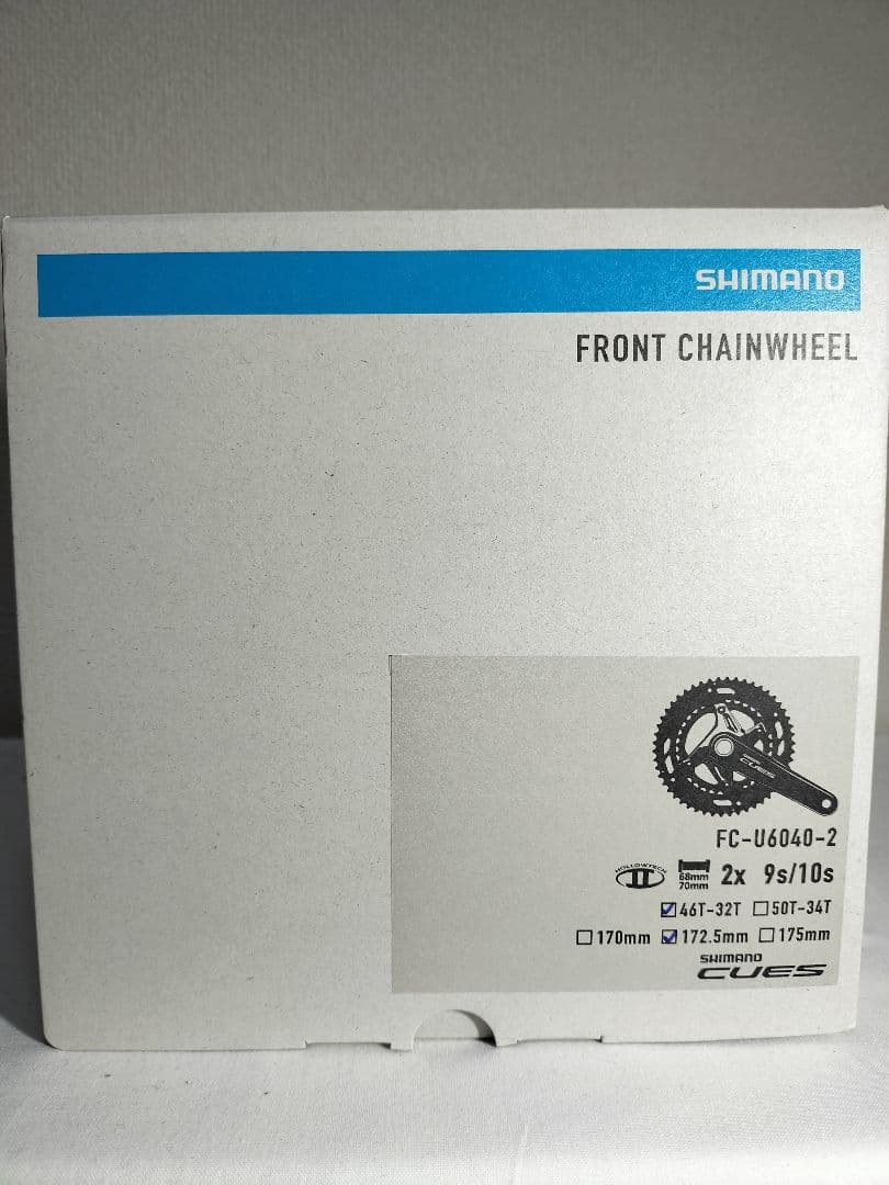 シマノ CUES クランク FC-U6040-2 172.5mm 46-32T