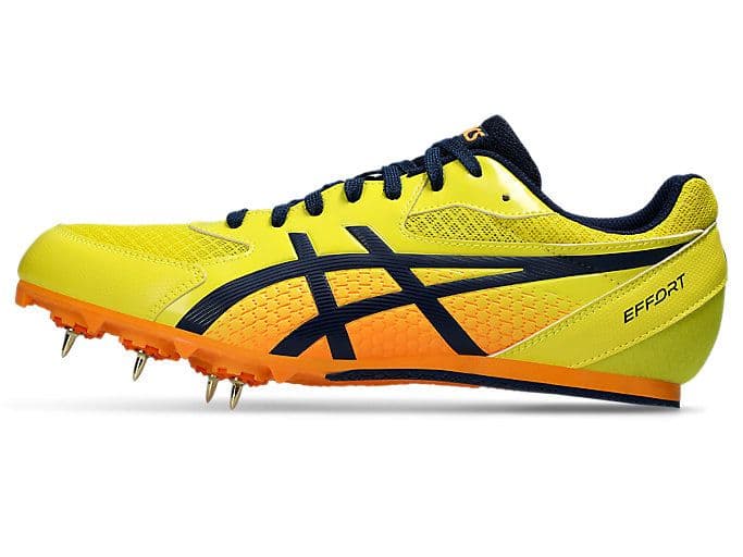新品 ASICS EFFORT13 陸上 スパイクシューズ イエロー 25