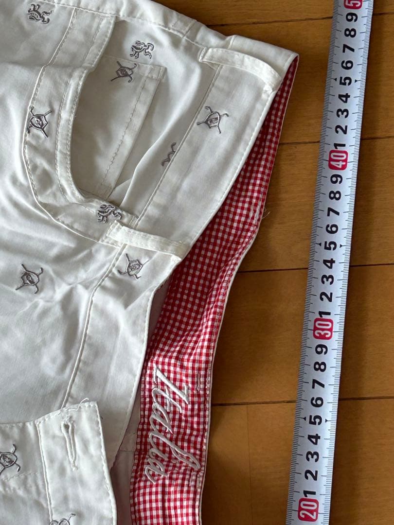 FILA GOLF 刺繍入りホワイトパンツ110サイズ‼️大特価