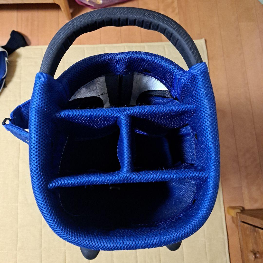 ミズノキャディバックスタンド式。9.5インチ強あります。
