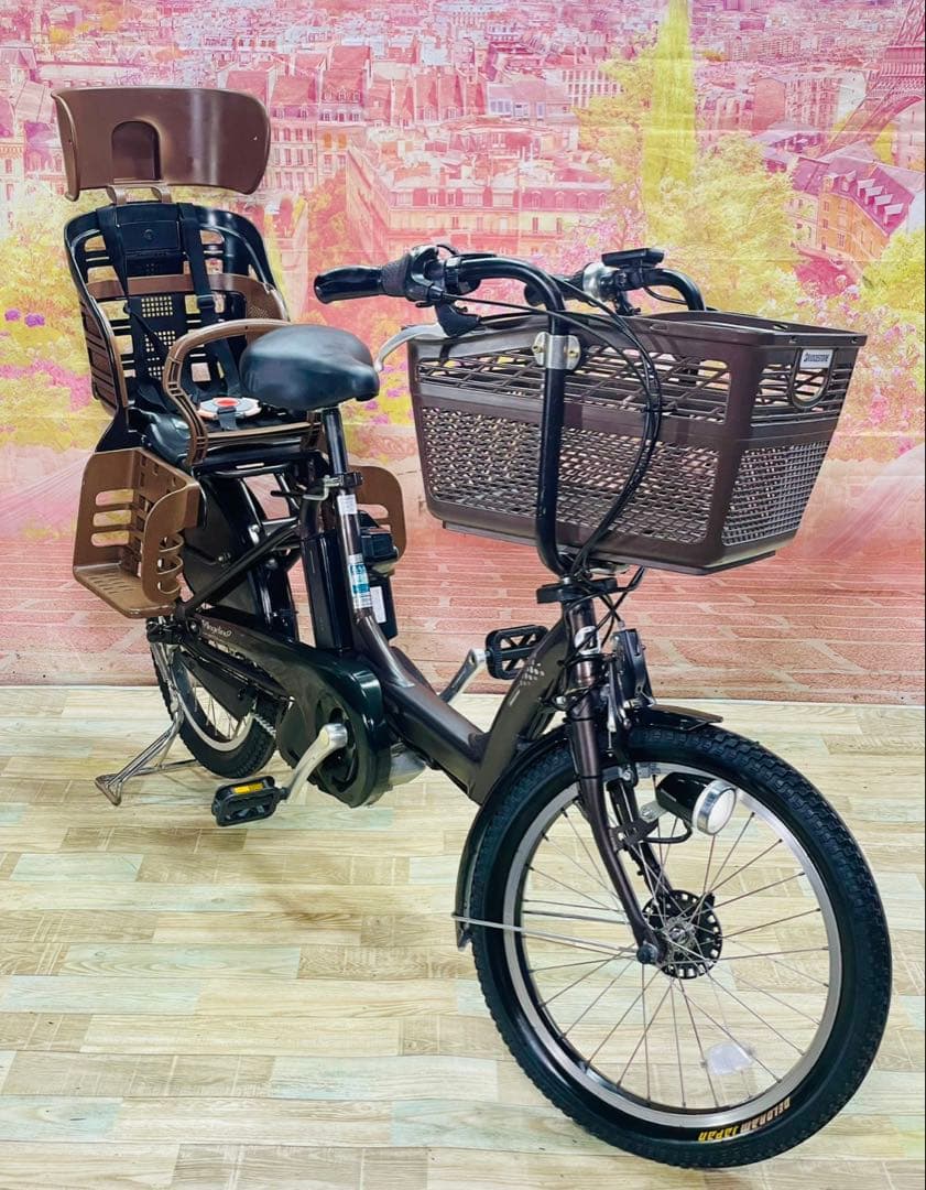 ZK3722 電動自転車 ブリヂストン アンジェリーノ 子供乗せ 20インチ