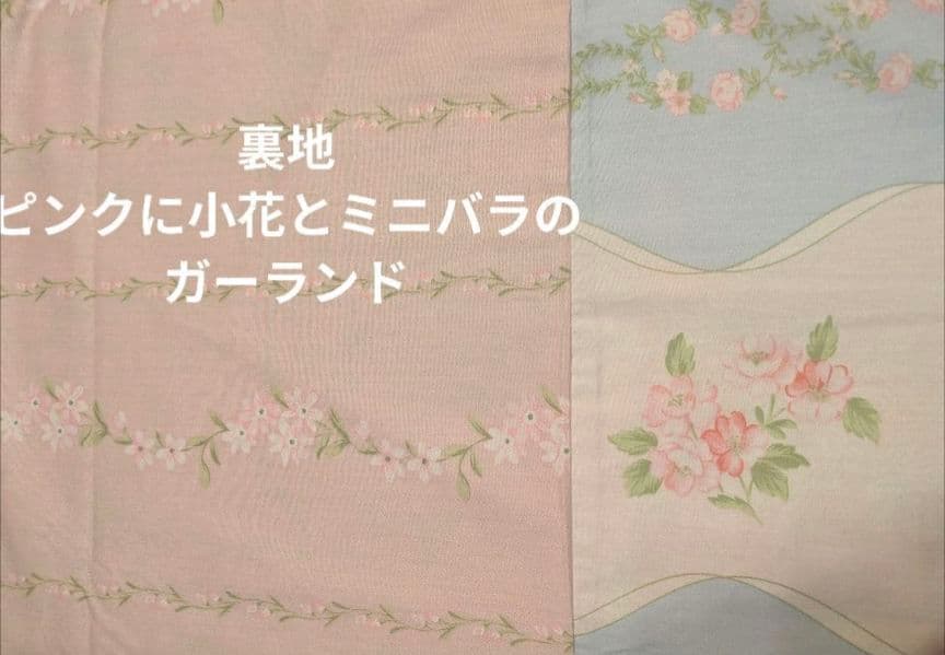 新品★薔薇小花ガーランド可憐リボン柄綿100%シングル掛け布団カバー枕カバー3点