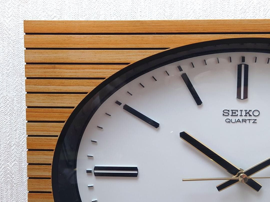 【動作保証】 SEIKO セイコー 壁掛け時計 水晶時計 QA302 80年代