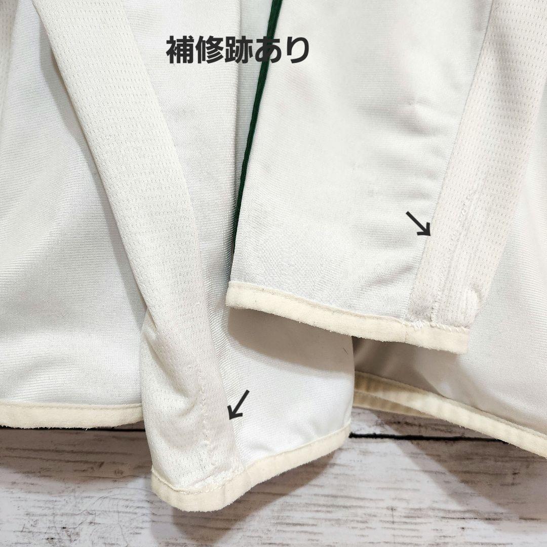 adidas アディダス トラックジャケット L 脇メッシュ 補修あり 白