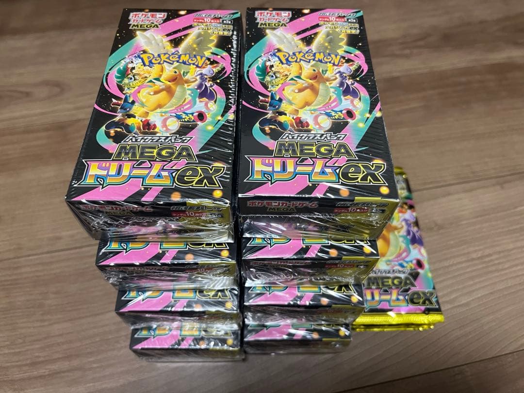 ポケモンカードゲーム MEGAドリームex シュリンク付き 8box +7パック