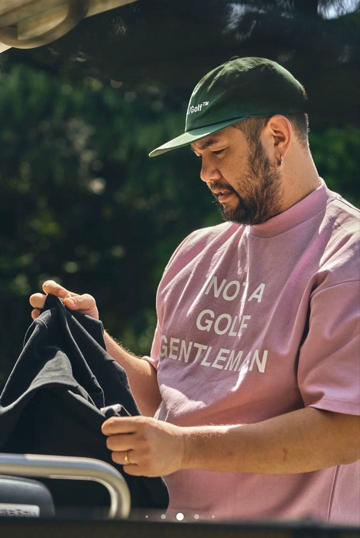 メンズウェア Captains Helm Golf MOCK NECK TEE PINK