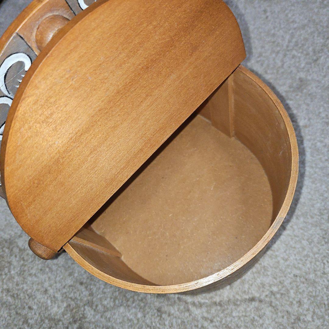 1点物 極美品 ヴィンテージ トールペイント 木製バスケット 小物入れ 木箱