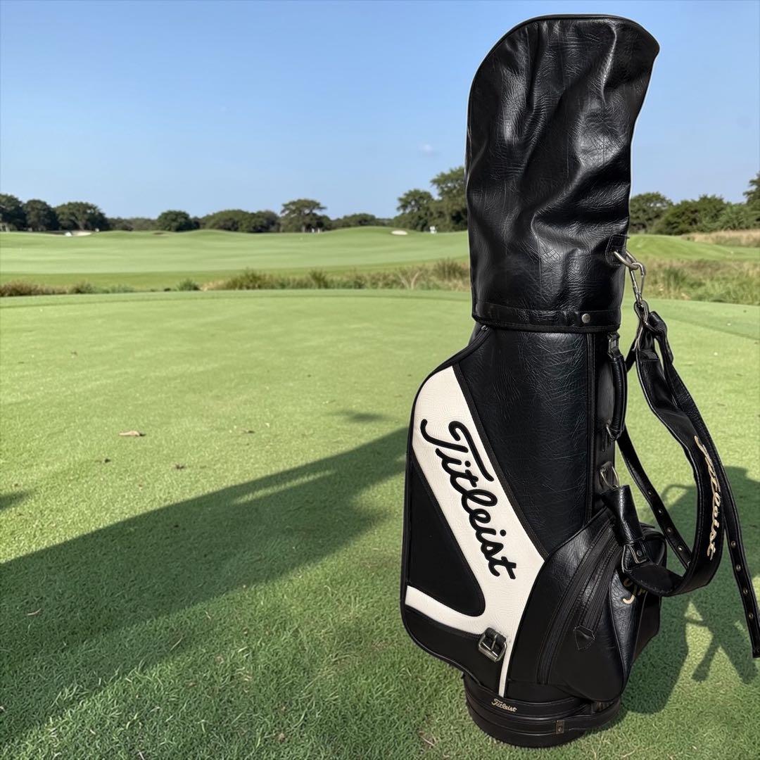 【超希少】Titleist 本革 キャディバッグ 6分割 廃盤 高級モデル
