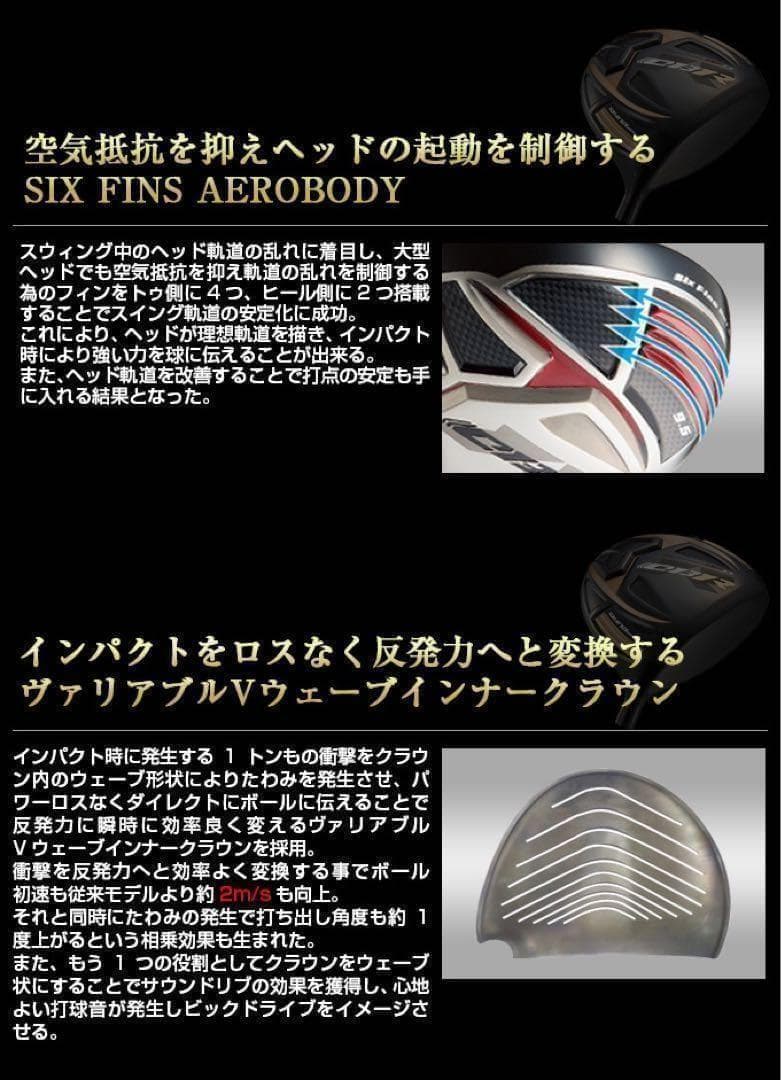 ★新品！世界最薄超高反発で55Yアップ！ワークスゴルフ CBRゴールドプレミア