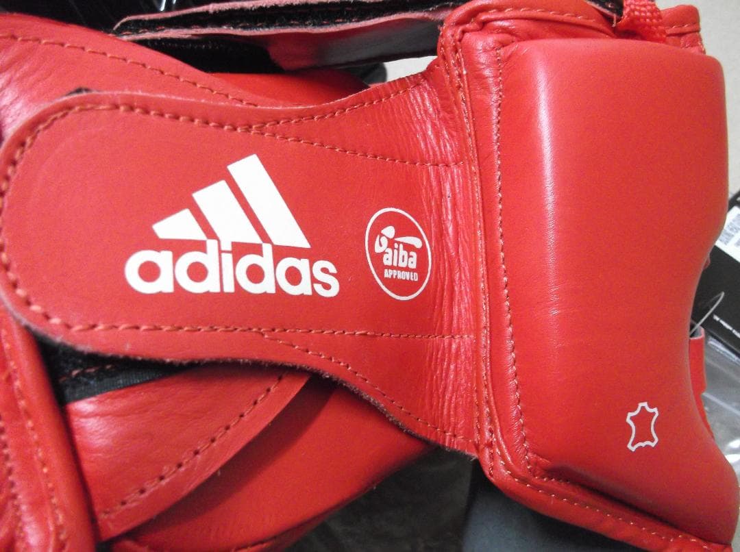 adidas　アディダス　ヘッドガード　JABF　正規品　赤S　ボクシング