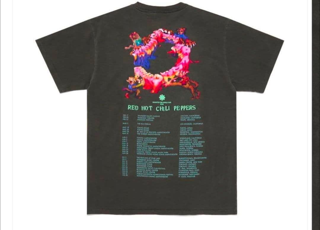 【新品未開封】 公式　RHCP 2024ツアーTシャツ L レッチリ フェード
