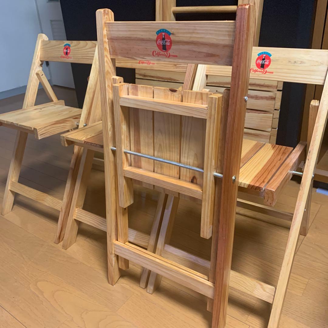 コカコーラ:バーベキューセット&(木製折りたたみテーブルと椅子４脚)