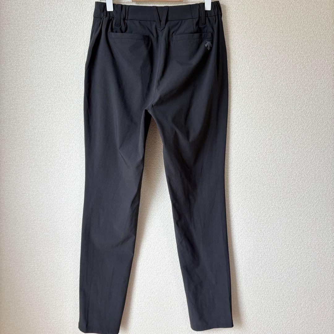 【美品】DESCENTE GOLF シャドーストライプピケロングパンツM