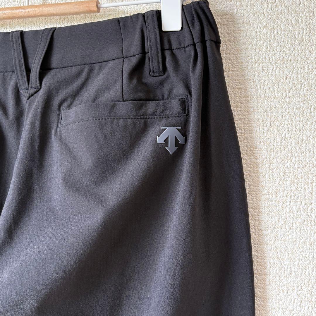 【美品】DESCENTE GOLF シャドーストライプピケロングパンツM