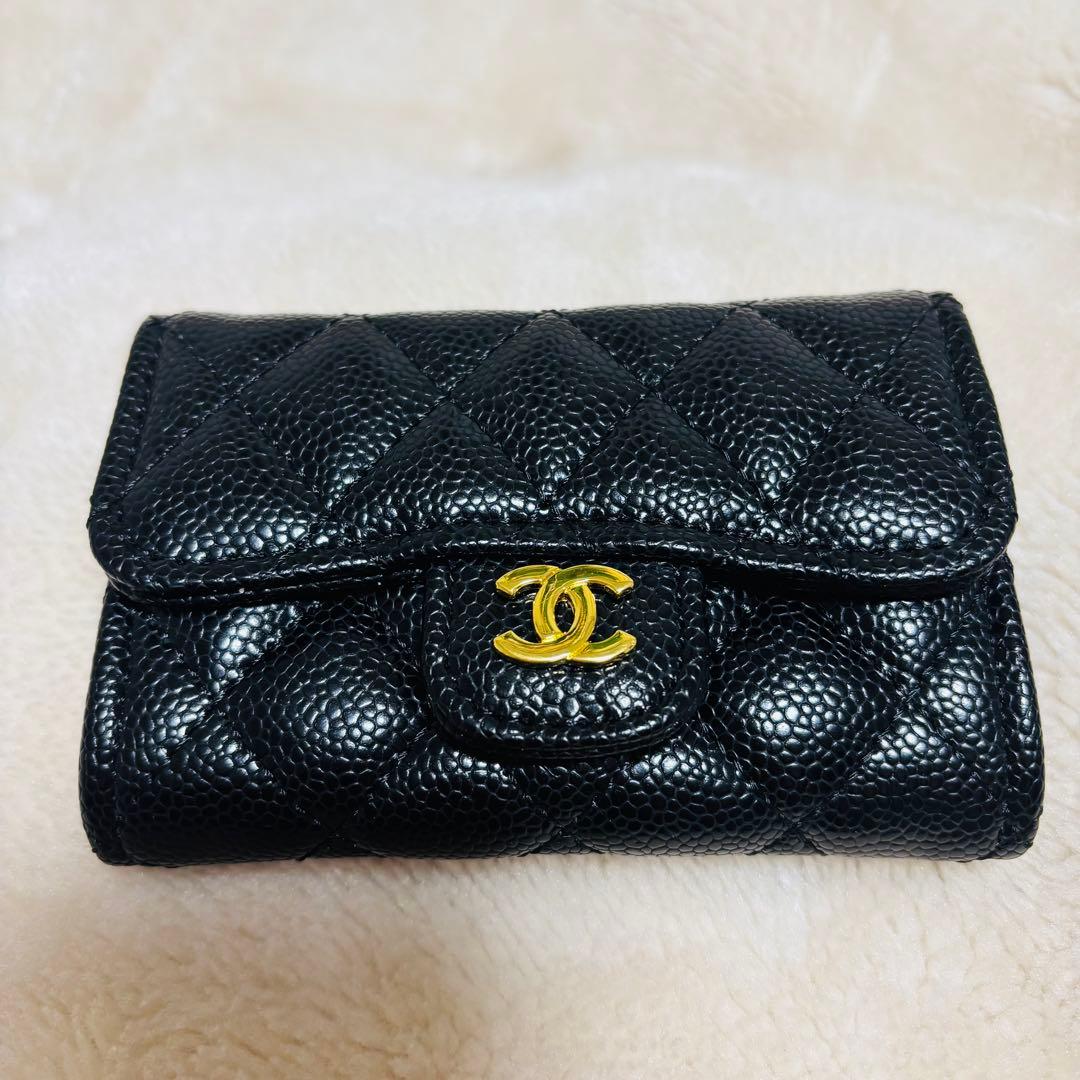 CHANEL♡ノベルティーブラック レザー カードケース