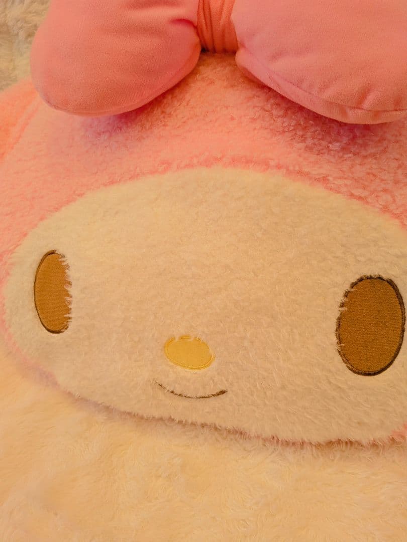 マイメロディ　ビッグフェイス形　ぬいぐるみクッション　2点セット売り☆　サンリオ