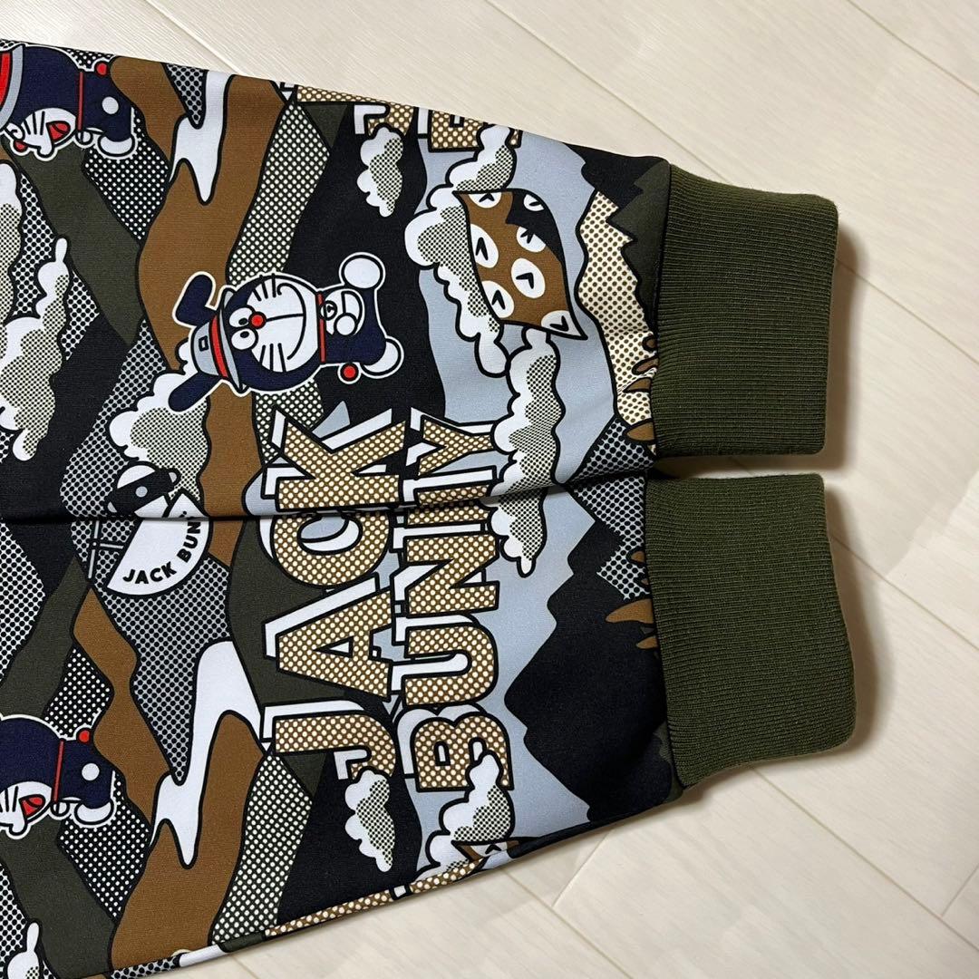 美品 限定品 ジャックバニー ドラえもん ジップアップ パーカー カーキ コラボ