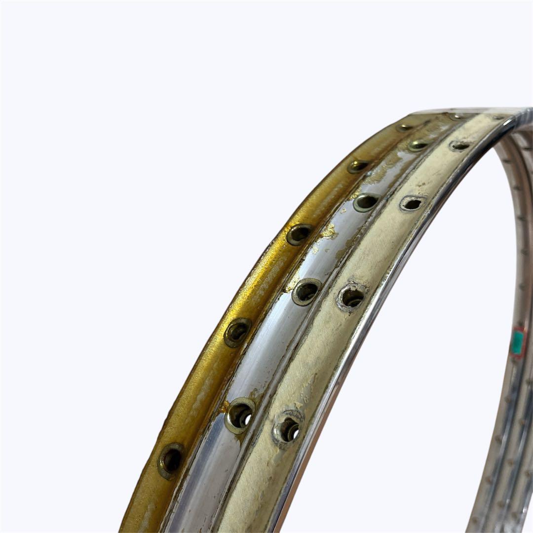 ARAYA RED リム 3本セット　NJSアラヤ16B GOLD競輪