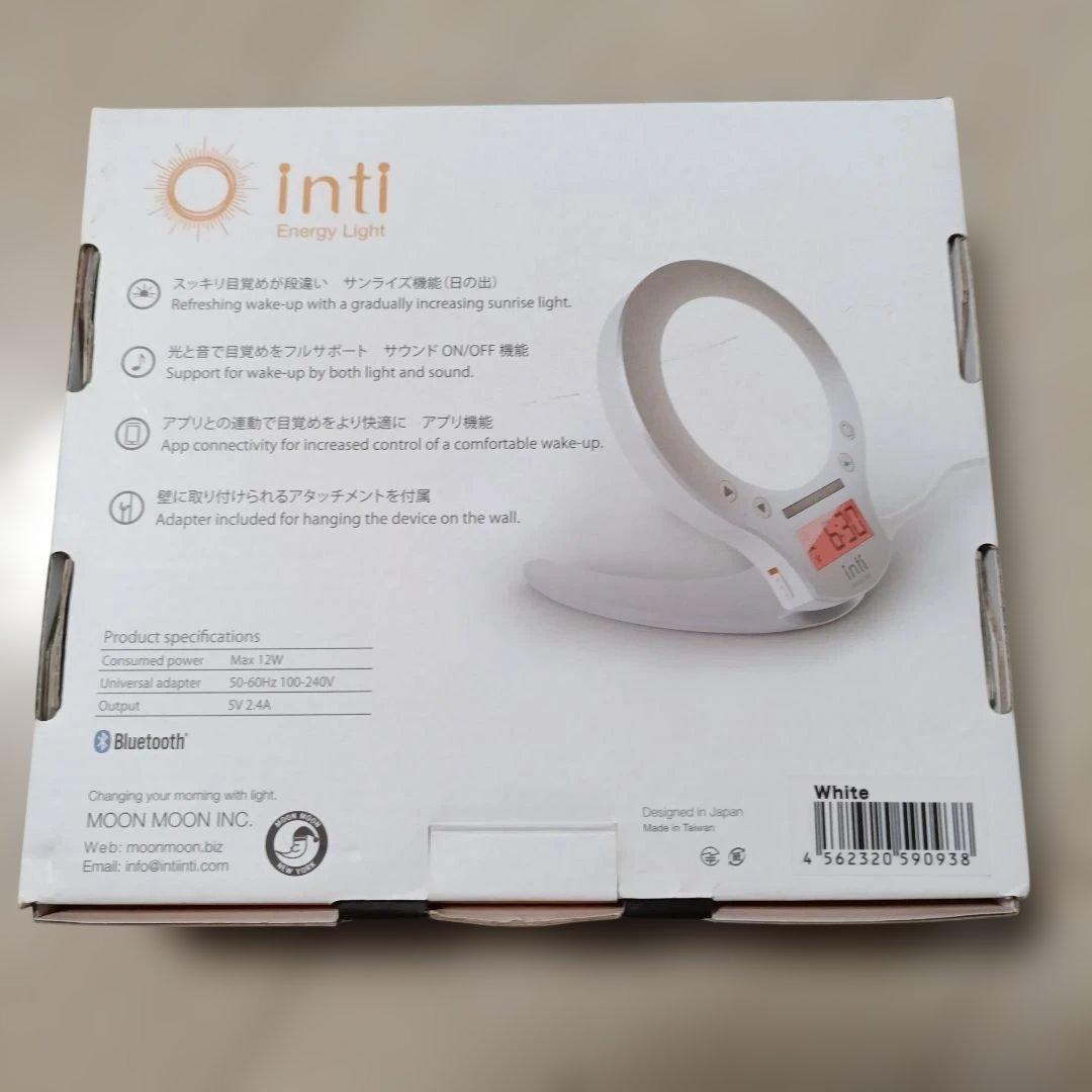 動作確認済【moonmoon】光で起きる目覚まし時計　 inti4s