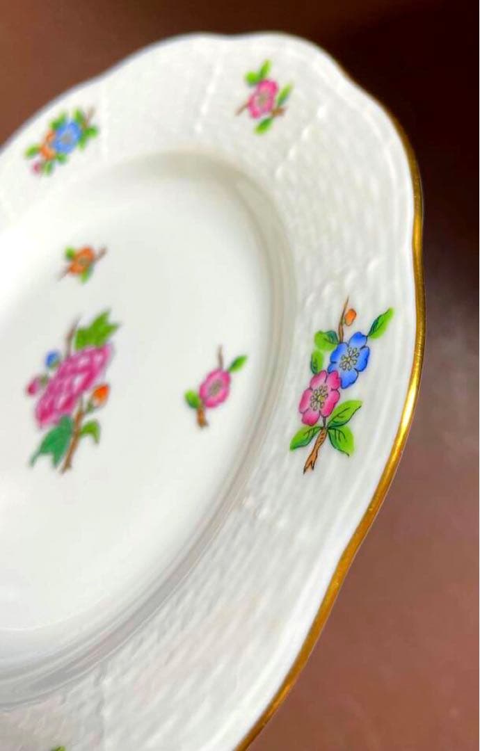 ぽ*ぽ様 ヘレンドイートンケーキプレートペア16.5cmレア貴重稀少GH 未使用