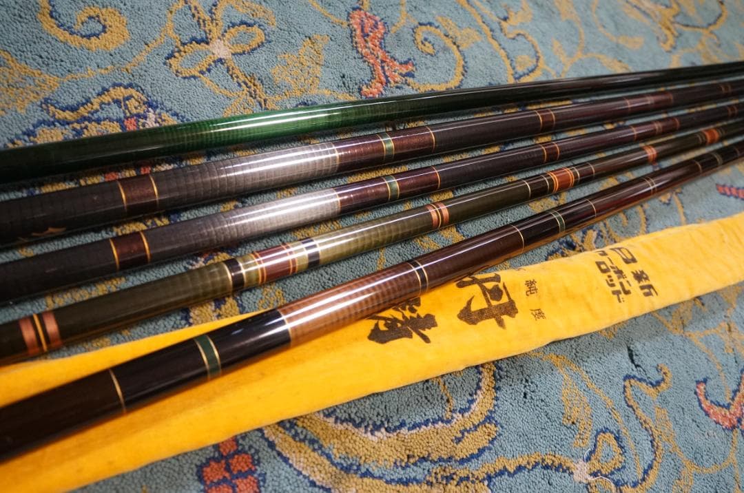 カーボン　へらぶな釣り用竿5本　ニッシン　丹精　西龍　佐や川　　翠雲