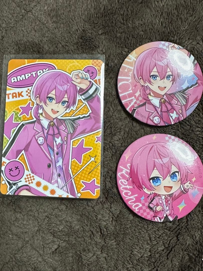 STPR AGF 缶バッジ カード すとぷり AMPTAK めておら