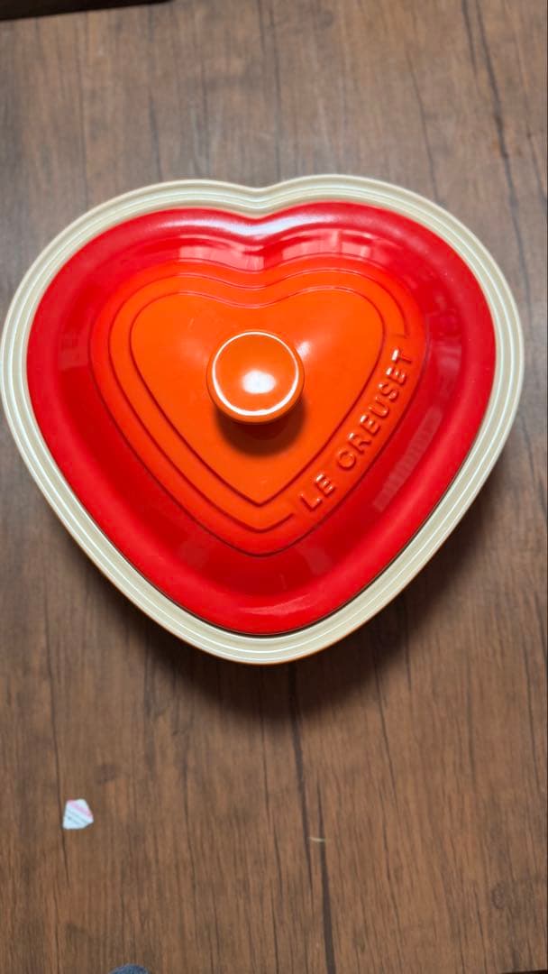 LE CREUSET ル・クルーゼ ハート型 両手鍋 24cm FLAME