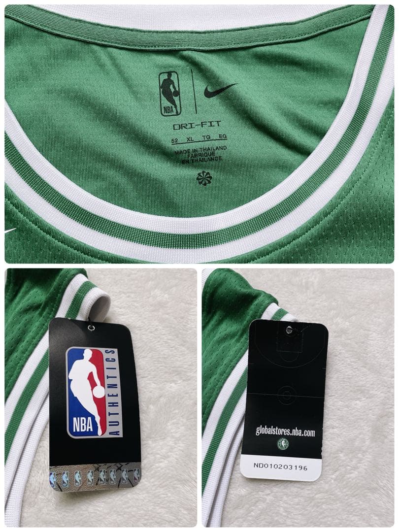 【未使用　タグ付き　大きいサイズ　XL】CELTICS NBA TATUM 0