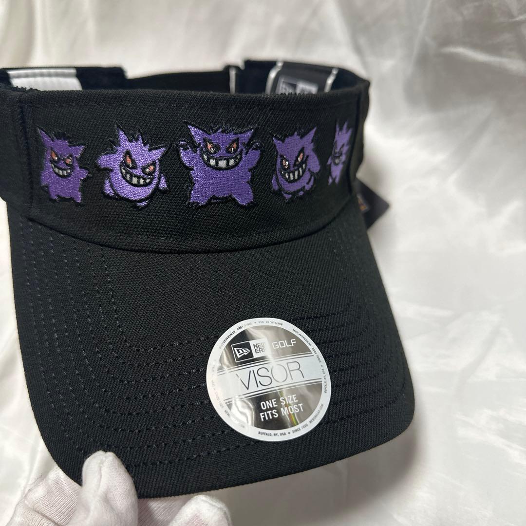 新品 ゴルフ　ニューエラ ポケモン コラボ サンバイザー ゲンガー