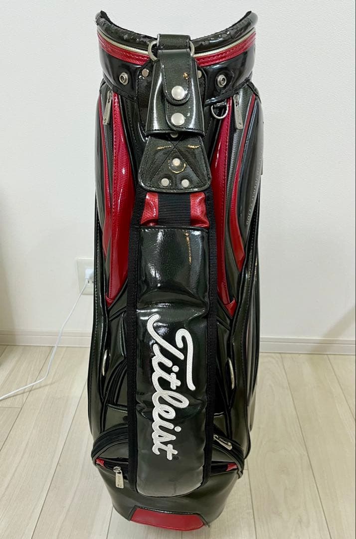 Titleist ゴルフバッグ 黒/赤