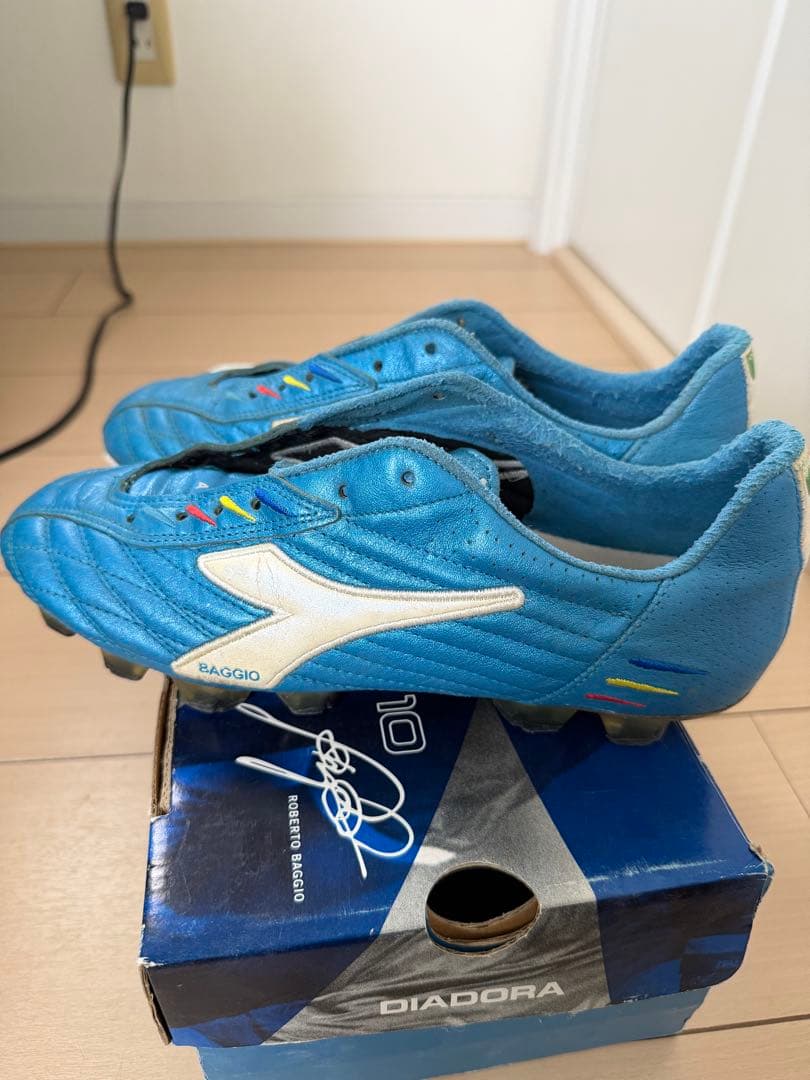限定 ロベルト・バッジョ 引退試合着用モデル 26.0 スパイク DIADORA