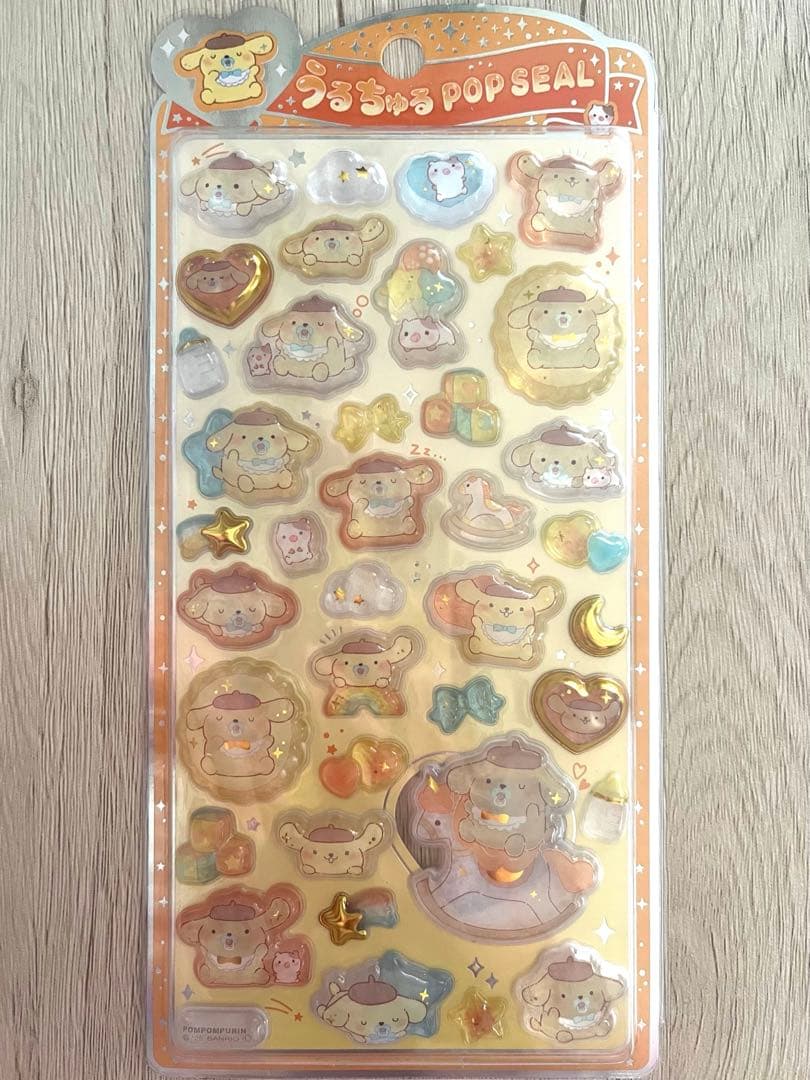 【正規品】サンリオ うるちゅるポップシール 6枚セット