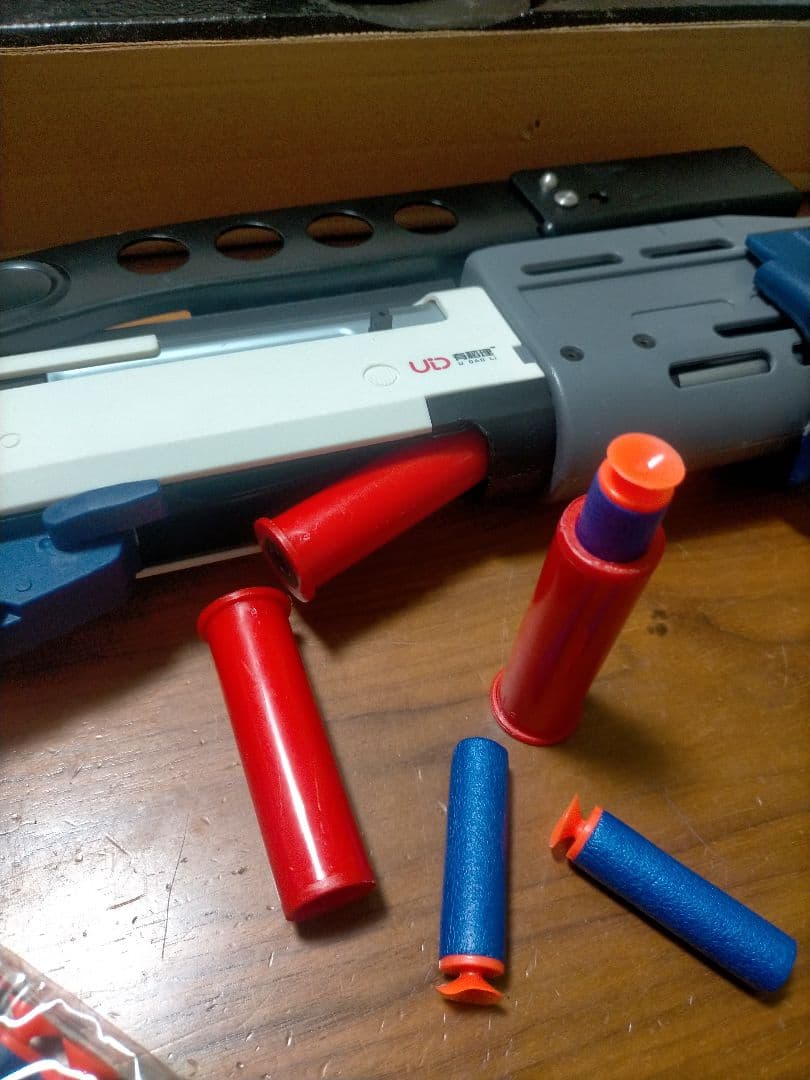 （青白！）ナーフ ショットガン　スパス12