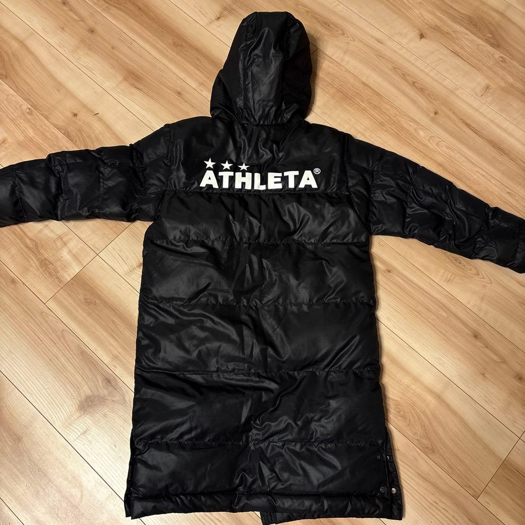 ATHLETA アスレタ　ベンチコート　140 黒　ブラック