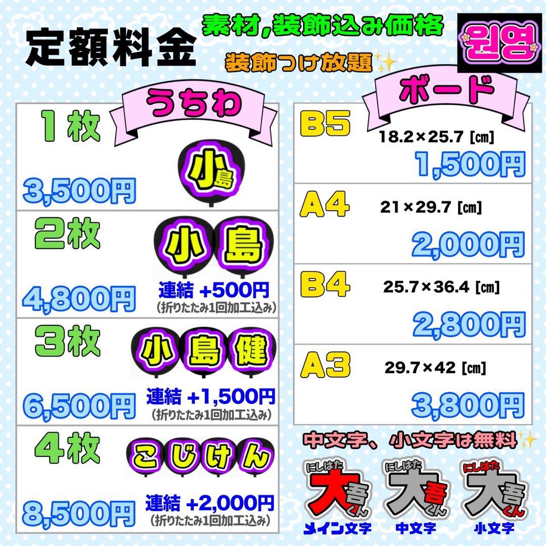 kirakira様 団扇 団扇文字 うちわ うちわ文字 文字パネル オーダー