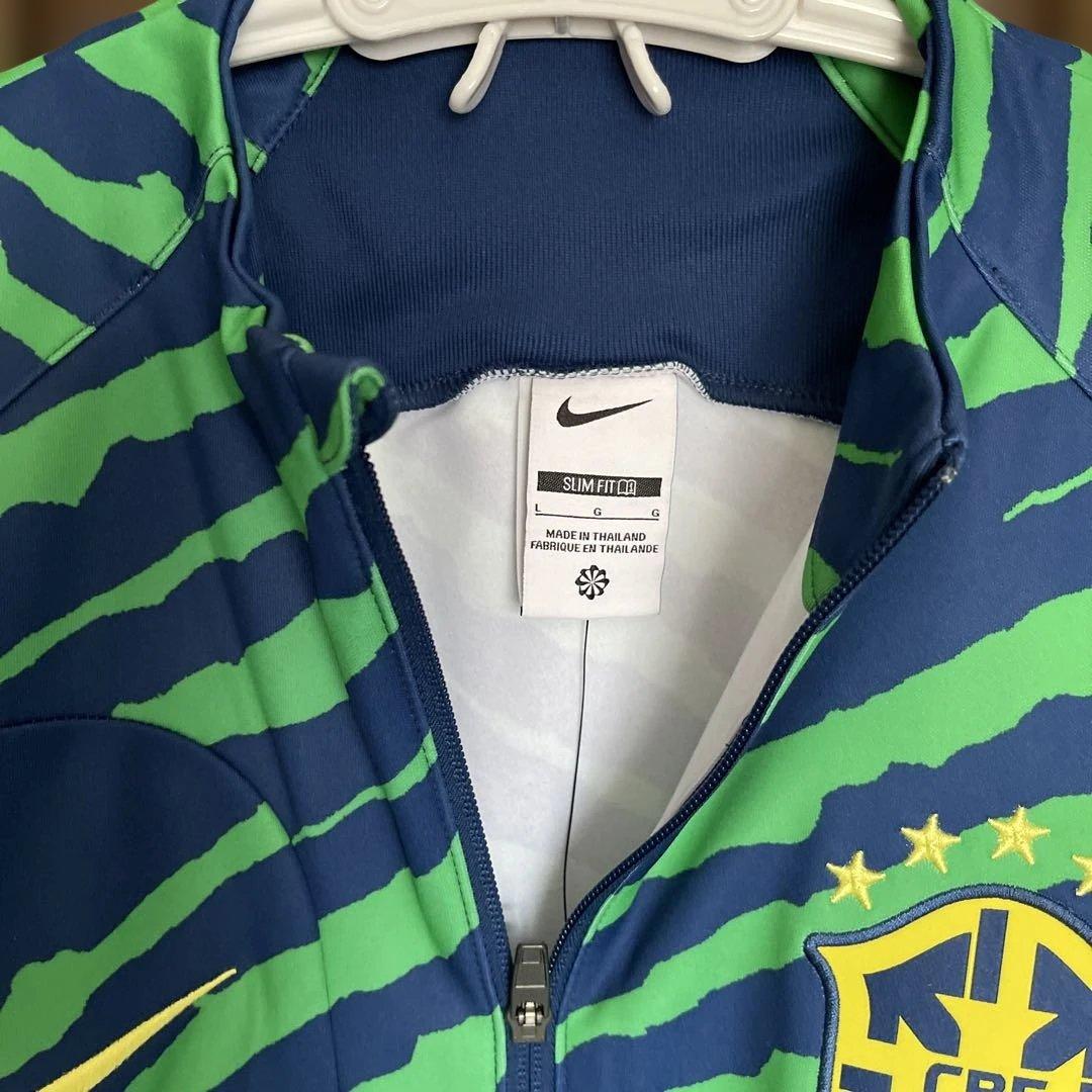 新品タグ付き　ブラジル代表 Nike スリムフィットジャケット　Ｌ(USサイズ)