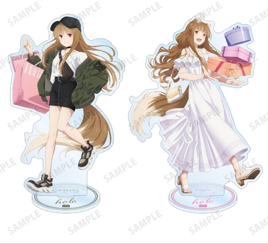 【4枚セット】狼と香辛料　アクリルスタンド　ファッションで買い物ver.