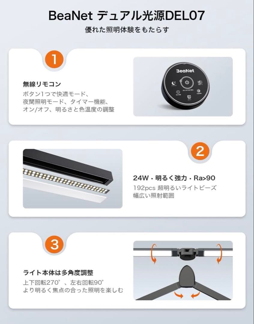 BeaNet デスクライトBNT-DEL07『新品』