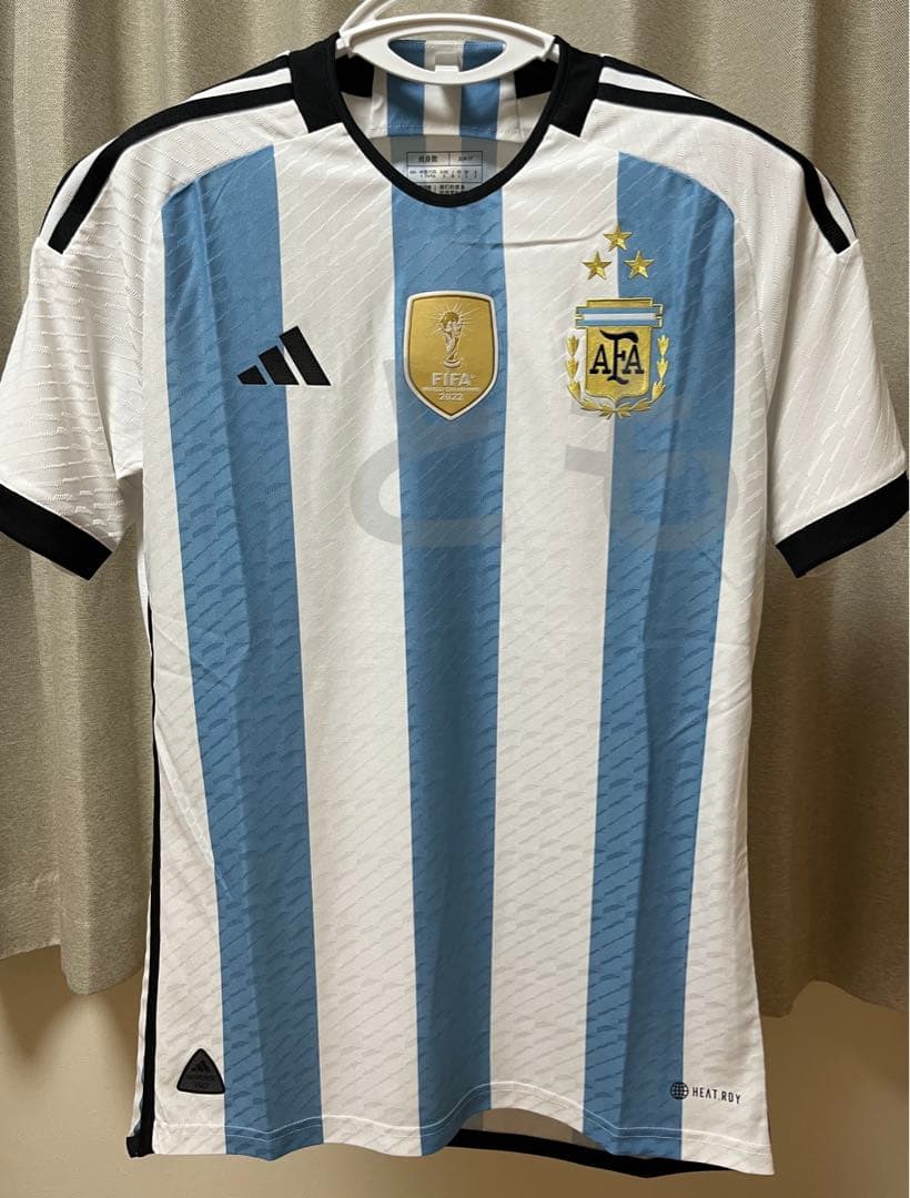オーセンティック アルゼンチン代表 ユニフォーム Ｍサイズ スリースター メッシ