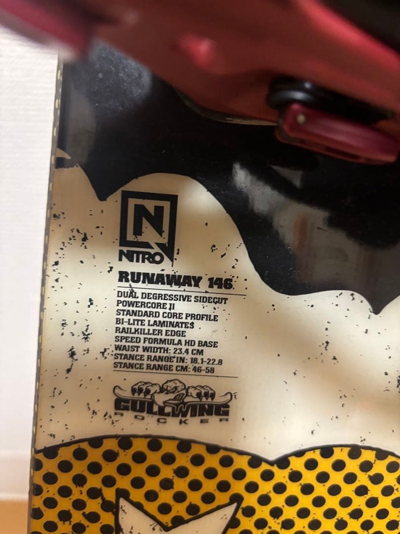NITRO RUNAWAY 146 ケース付き　ビンディング付き